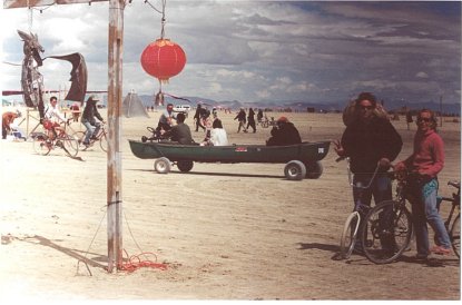 The canoe car had a railroad whistle for a horn.  Who would think it?