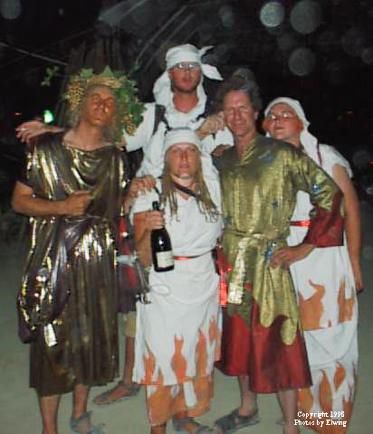 Clockwise from right: Chris, Dave, Steve, KT, Kat